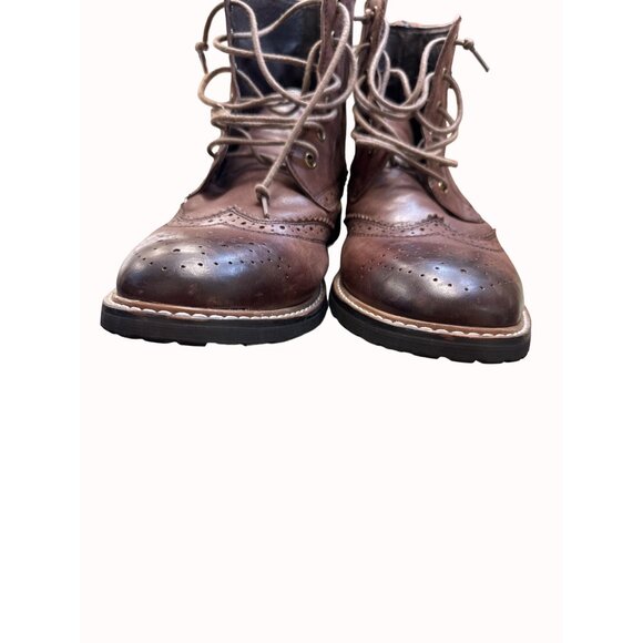 Dr Scholls men’s brown leather oxford boots size 12M SKu 4890 main image 9